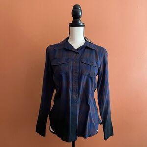 NWT Silver Jeans Co. Plaid Top Womens Size XS